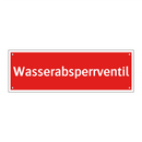 Wasserabsperrventil