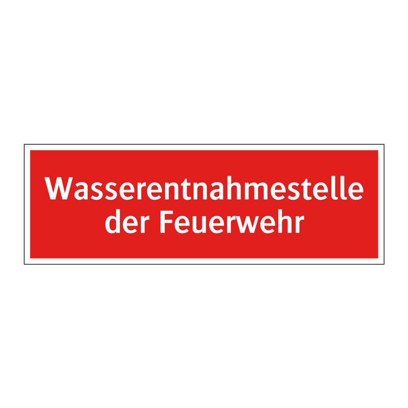 Wasserentnahmestelle der Feuerwehr
