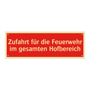 Zufahrt für die Feuerwehr im gesamten Hofbereich