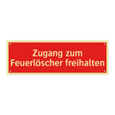 Zugang zum Feuerlöscher freihalten
