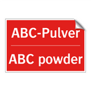 ABC-Pulver - ABC powder
