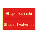 Absperrschacht - Shut-off valve pit