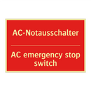 AC-Notausschalter - AC emergency stop switch