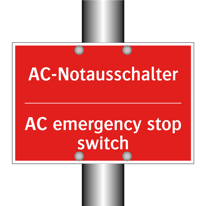 AC-Notausschalter - AC emergency stop switch