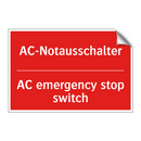 AC-Notausschalter - AC emergency stop switch