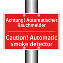 Achtung! Automatischer Rauchmelder/.../ - Caution! Automatic smoke detector/.../