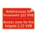 Anfahrtszone für Feuerwehr §22 /.../ - Access zone for fire brigade § /.../