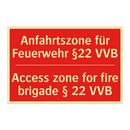 Anfahrtszone für Feuerwehr §22 /.../ - Access zone for fire brigade § /.../