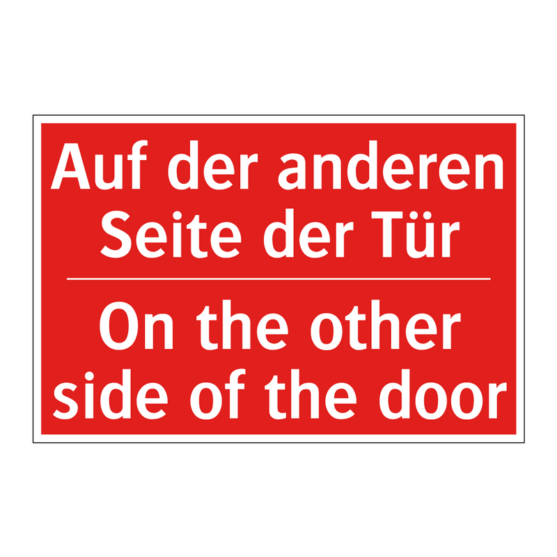 Auf der anderen Seite der Tür - On the other side of the door
