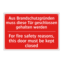Aus Brandschutzgründen muss diese /.../ - For fire safety reasons, this /.../