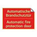 Automatische Brandschutztür - Automatic fire protection door