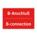 B-Anschluß - B-connection