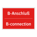 B-Anschluß - B-connection
