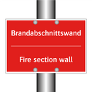 Brandabschnittswand - Fire section wall