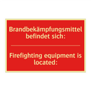 Brandbekämpfungsmittel befindet /.../ - Firefighting equipment is located:/.../