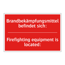 Brandbekämpfungsmittel befindet /.../ - Firefighting equipment is located:/.../