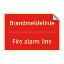 Brandmeldelinie - Fire alarm line