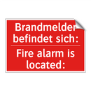 Brandmelder befindet sich: - Fire alarm is located: