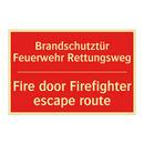 Brandschutztür Feuerwehr Rettungsweg/.../ - Fire door Firefighter escape route/.../