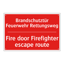 Brandschutztür Feuerwehr Rettungsweg/.../ - Fire door Firefighter escape route/.../