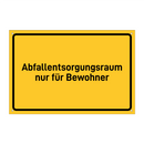 Abfallentsorgungsraum nur für Bewohner