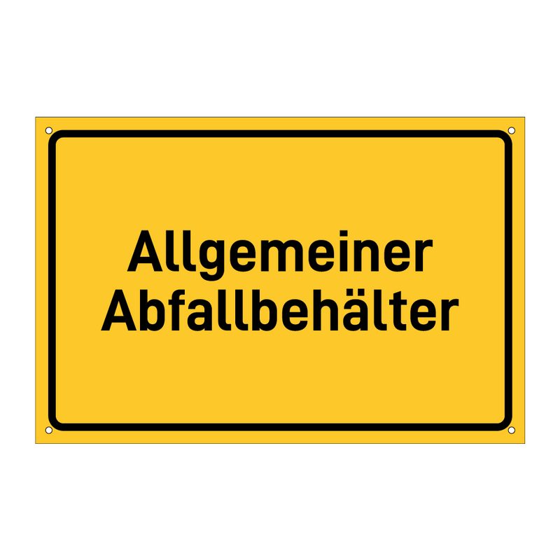Allgemeiner Abfallbehälter