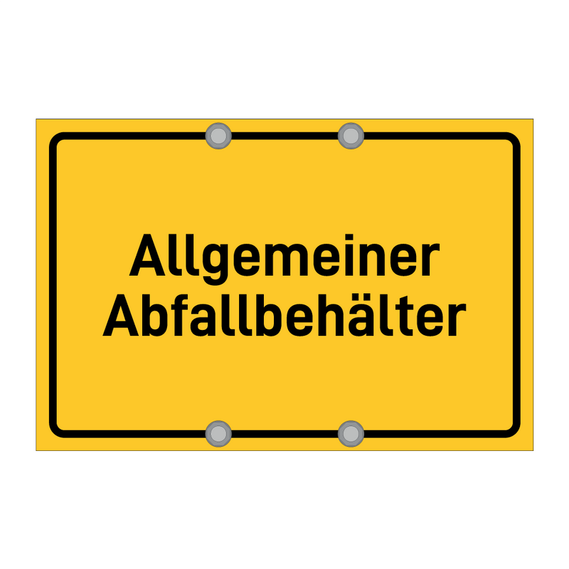 Allgemeiner Abfallbehälter
