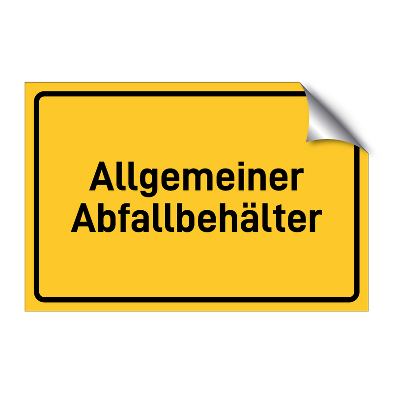 Allgemeiner Abfallbehälter
