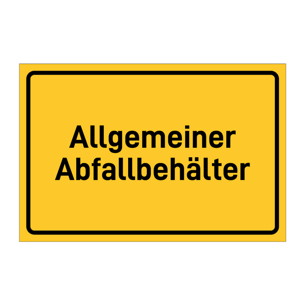 Allgemeiner Abfallbehälter