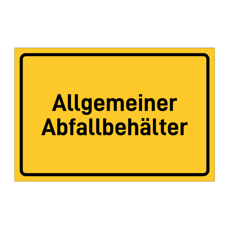 Allgemeiner Abfallbehälter