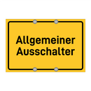 Allgemeiner Ausschalter