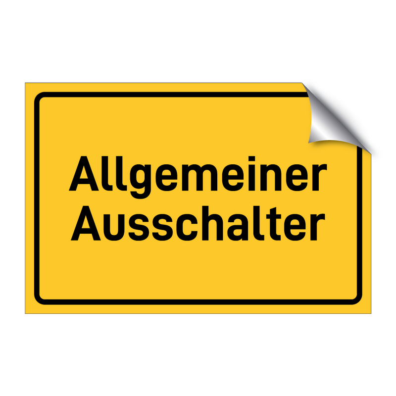 Allgemeiner Ausschalter