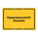 Hygienevorschrift: Duschen & Hygienevorschrift: Duschen & Hygienevorschrift: Duschen