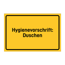 Hygienevorschrift: Duschen & Hygienevorschrift: Duschen & Hygienevorschrift: Duschen