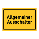 Allgemeiner Ausschalter