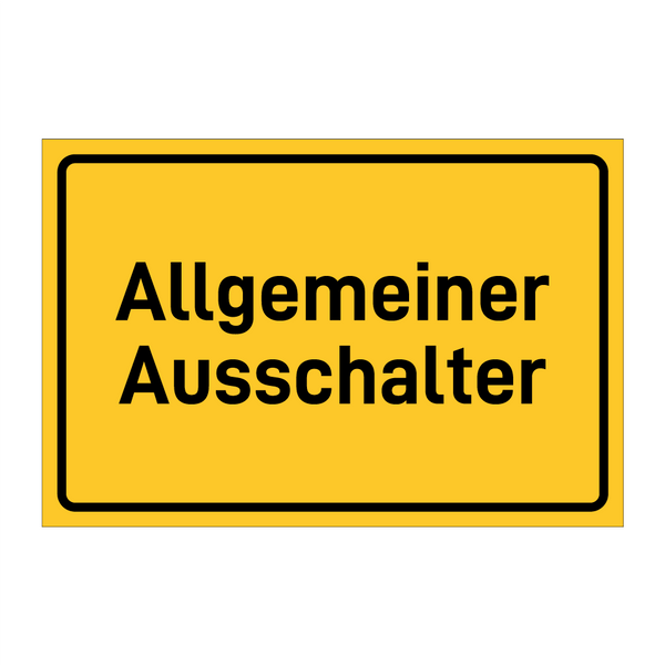 Allgemeiner Ausschalter