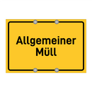 Allgemeiner Müll