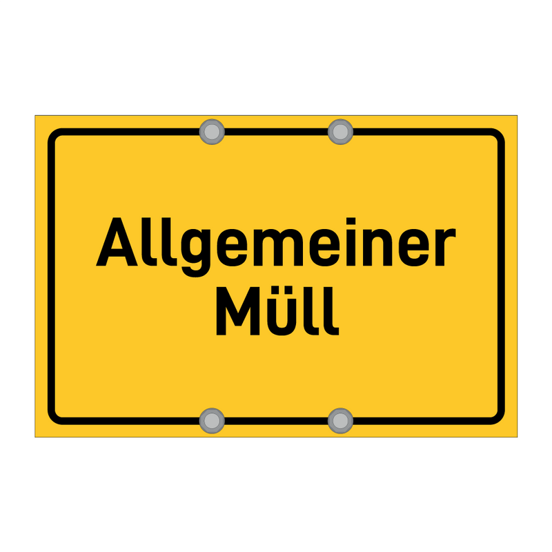 Allgemeiner Müll