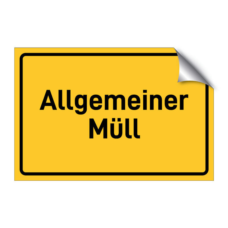 Allgemeiner Müll