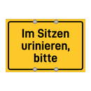 Im Sitzen urinieren, bitte & Im Sitzen urinieren, bitte & Im Sitzen urinieren, bitte