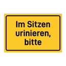 Im Sitzen urinieren, bitte & Im Sitzen urinieren, bitte & Im Sitzen urinieren, bitte