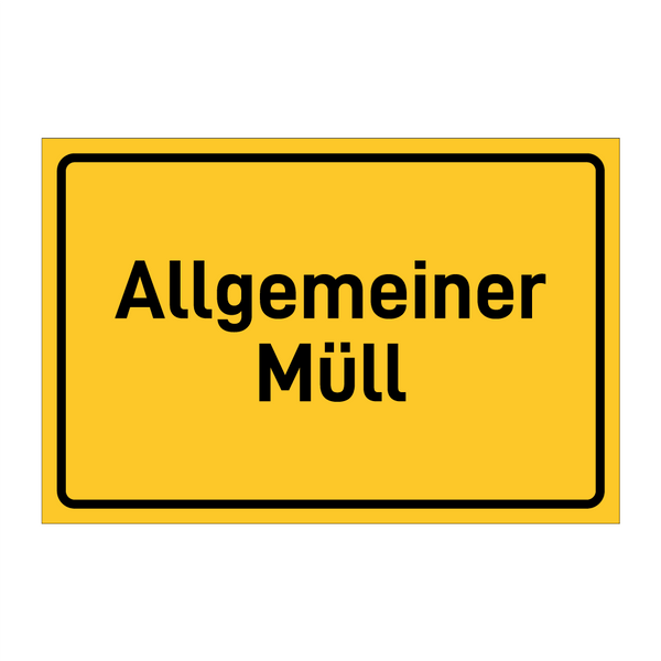 Allgemeiner Müll