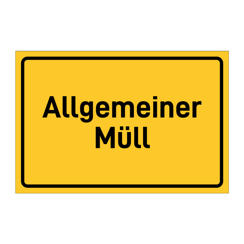 Allgemeiner Müll