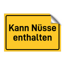 Kann Nüsse enthalten & Kann Nüsse enthalten & Kann Nüsse enthalten & Kann Nüsse enthalten