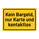 Kein Bargeld, nur Karte und kontaktlos & Kein Bargeld, nur Karte und kontaktlos