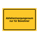 Abfallentsorgungsraum nur für Bewohner