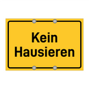 Kein Hausieren & Kein Hausieren & Kein Hausieren & Kein Hausieren & Kein Hausieren