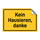 Kein Hausieren, danke & Kein Hausieren, danke & Kein Hausieren, danke & Kein Hausieren, danke