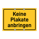 Keine Plakate anbringen & Keine Plakate anbringen & Keine Plakate anbringen