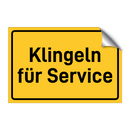 Klingeln für Service & Klingeln für Service & Klingeln für Service & Klingeln für Service